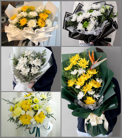山东莱芜钢城区辛庄镇南埠子村白事花束代送